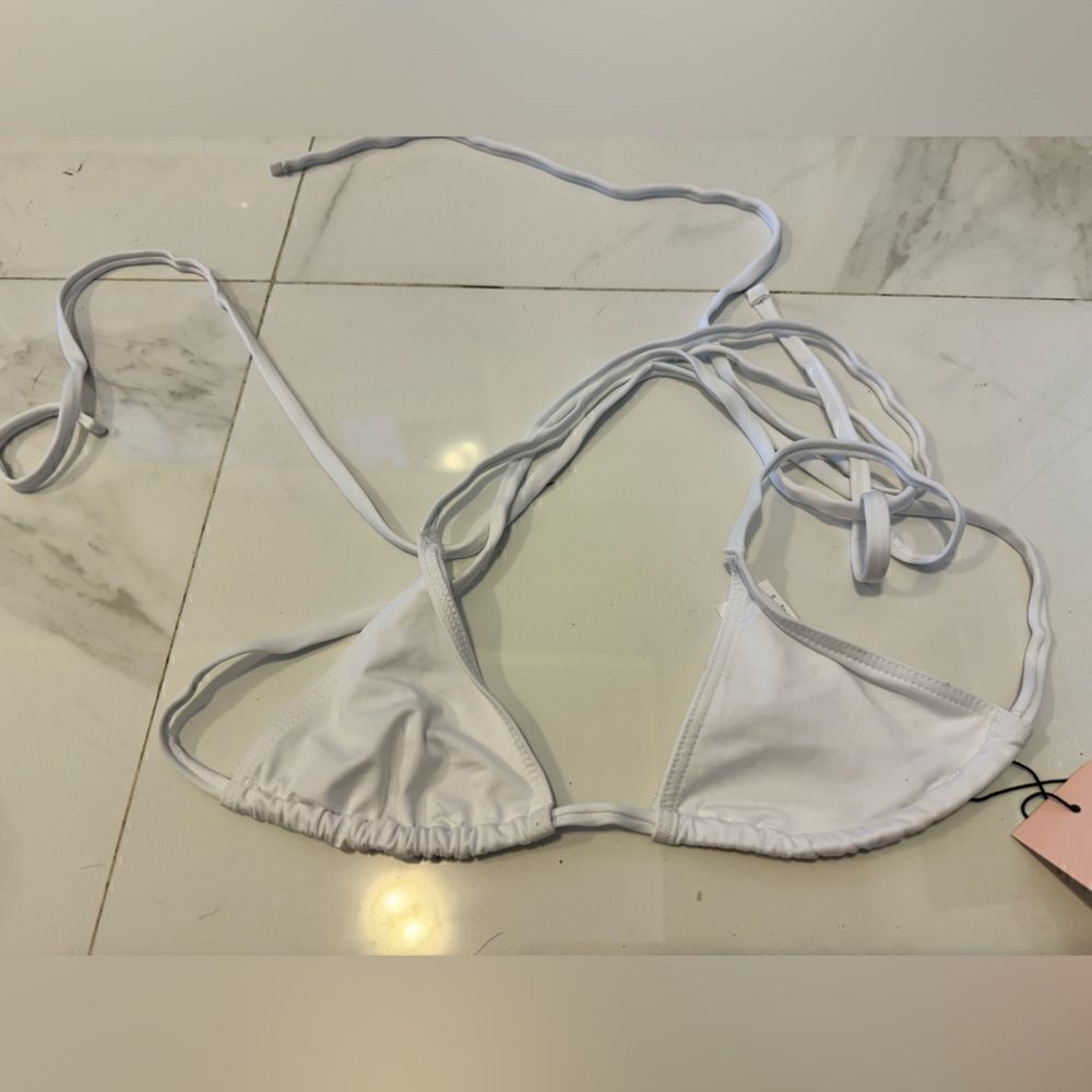 Missguided white bikini bra #12